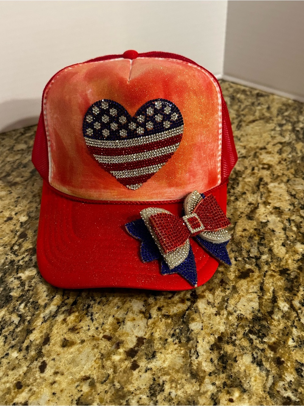 Trucker Hat with Bow USA 🇺🇸 🎉🎉 Bougie